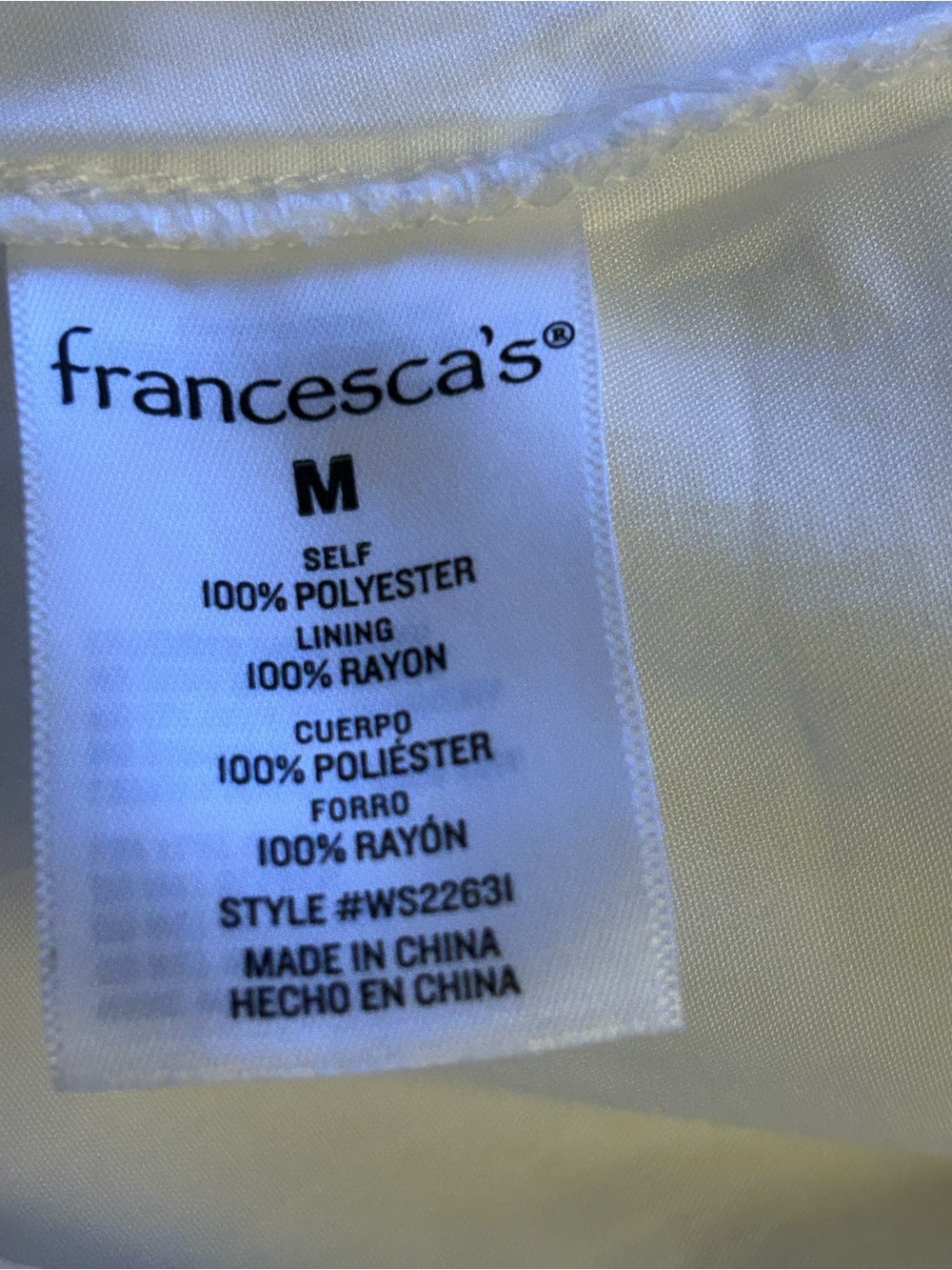 Audrey Parks x Francesca’s White Blouse Whimsical Coquette Fairy Core Ethereal - Picture 6 of 7